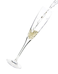 Image showing Champagne glass celebration