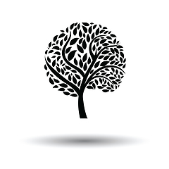 Image showing Ecological tree leaves icon