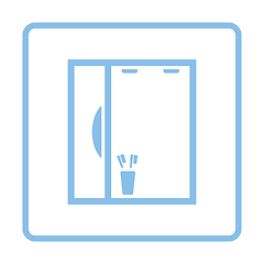 Image showing Bathroom mirror icon