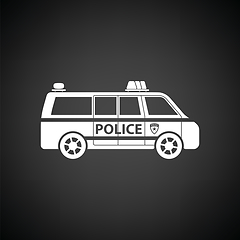 Image showing Police van icon