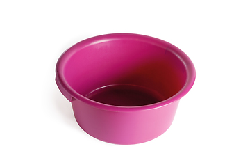 Image showing Plastic pink basin.