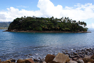 Image showing A beautiful, serene and calm isolated island