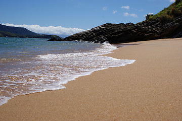 Image showing Beautiful, quiet, serene and relaxing beach