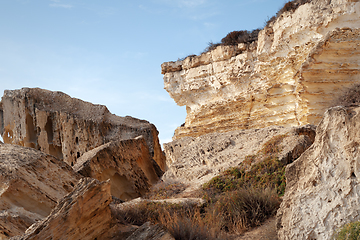 Image showing Cliffs by the sea.