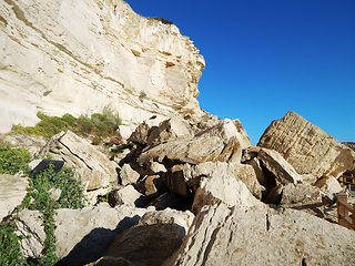 Image showing Cliffs by the sea.