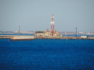 Image showing Sea drilling rig.