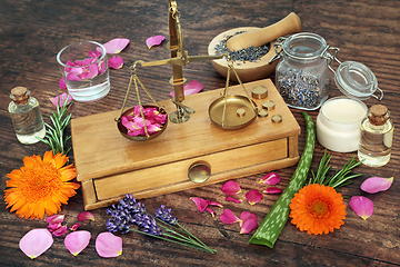 Image showing Preparation of Herbal Medicine with Old Brass Scales