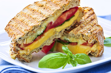 Image showing Grilled cheese sandwich