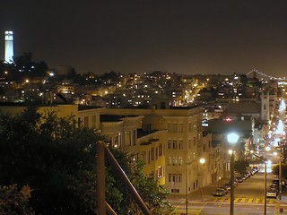Image showing San Fracnisco by night