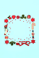 Image showing Decorative Square Christmas Wreath 
