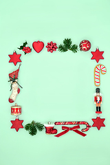 Image showing Festive Abstract Christmas Wreath 