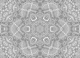 Image showing Abstract doodle outline pattern