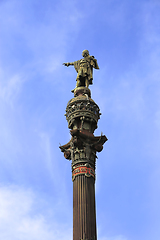 Image showing Monument of Christopher Columbus in Barcelona