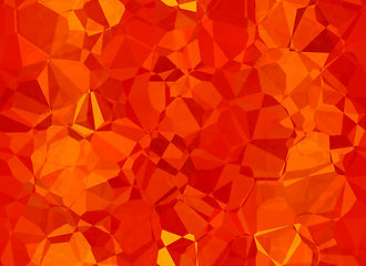 Image showing Red background with abstract seamless poligon pattern