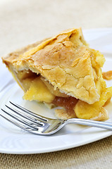 Image showing Slice of apple pie