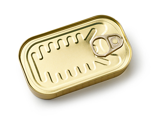 Image showing gold metal can