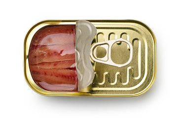 Image showing canned anchovy fillets