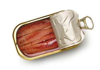 Image showing canned anchovy fillets