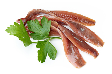 Image showing canned anchovy fillets