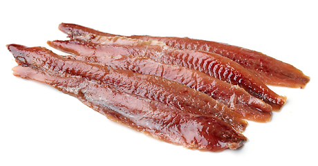 Image showing canned anchovy fillets