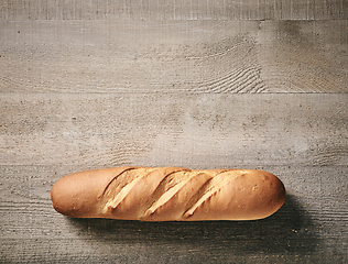 Image showing freshly baked baguette