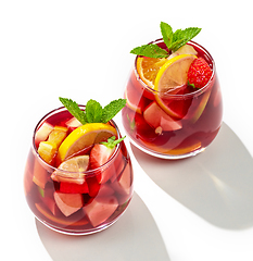 Image showing two glasses of red sangria