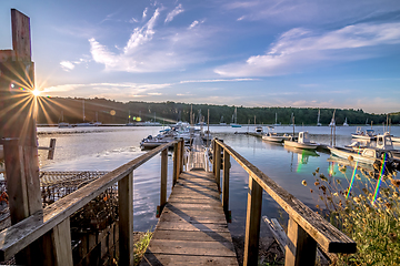 Image showing Greenwich Bay Harbor Seaport in east greenwich Rhode Island