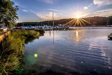 Image showing Greenwich Bay Harbor Seaport in east greenwich Rhode Island