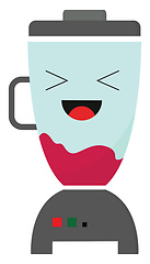 Image showing Emoji of a blender/Mixer vector or color illustration