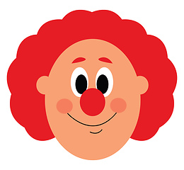 Image showing Funny clown vector or color illustration