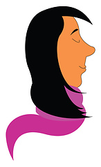 Image showing Boy wearing pink jumper vector illustration 