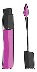Image showing Purple mascara vector or color illustration