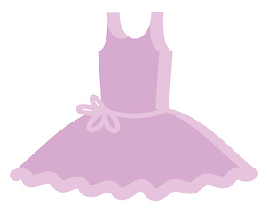Image showing Beautiful pink dress vector illustration 