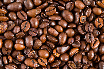 Image showing Coffee bean texture