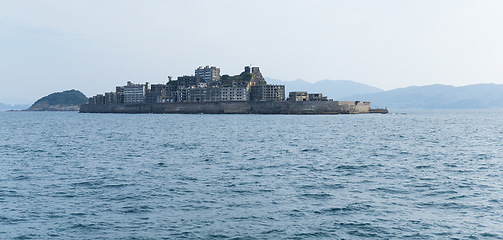 Image showing Battleship island in Nagasaki of Japan