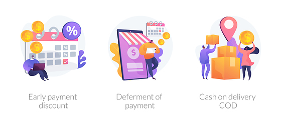 Image showing Payment programs vector concept metaphors.