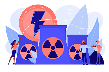 Image showing Nuclear energy concept vector illustration.