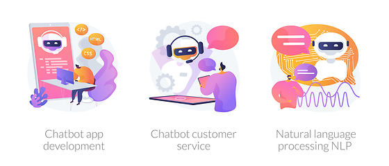 Image showing Chatbot vector concept metaphors