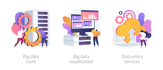 Image showing Big data vector concept metaphors