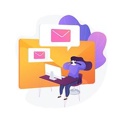 Image showing Email service vector concept metaphor.
