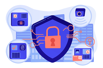 Image showing Access control system concept vector illustration