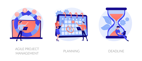 Image showing Agile estimating and planning vector concept metaphors