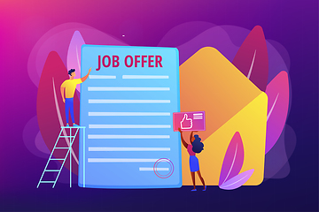 Image showing Job offer concept vector illustration