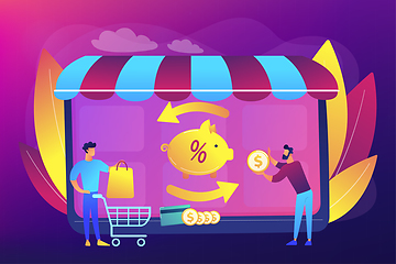 Image showing Cashback service concept vector illustration