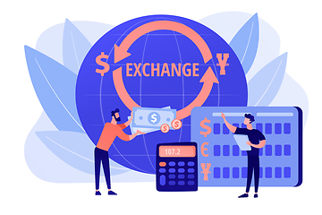 Image showing Currency exchange concept vector illustration