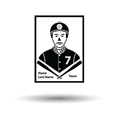 Image showing Baseball card icon