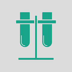 Image showing Lab flasks attached to stand icon