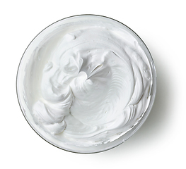 Image showing bowl of whipped egg whites