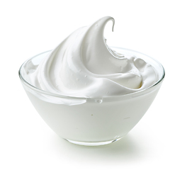 Image showing bowl of whipped egg whites