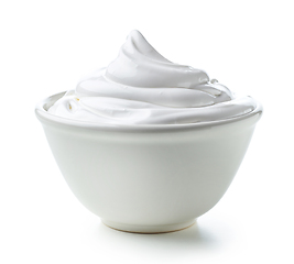 Image showing bowl of whipped egg whites